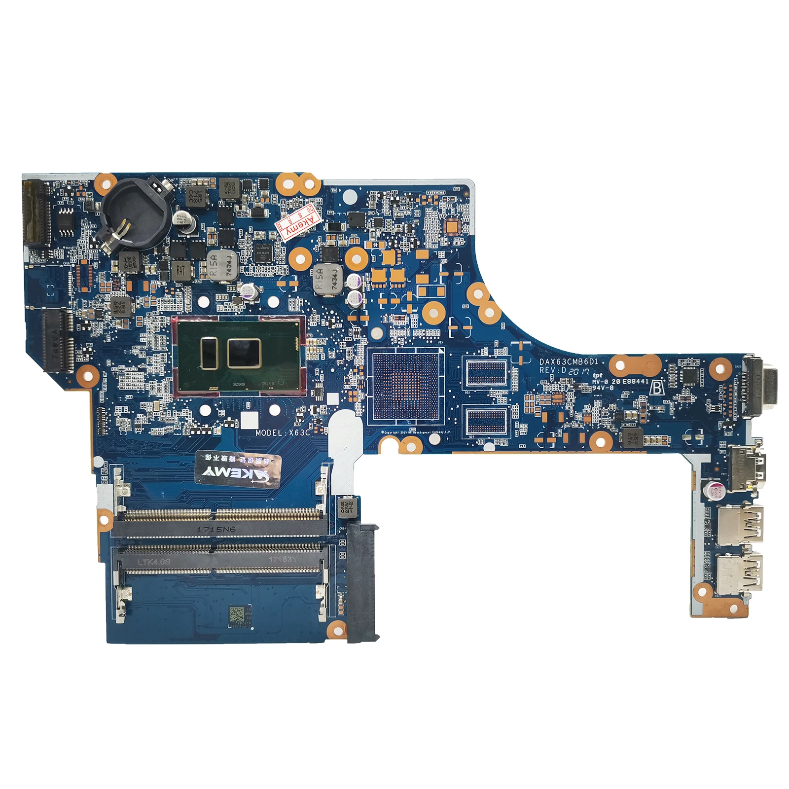 Para HP placa base de alto rendimiento DAX63CMB6C0 placa base para ordenador portátil ProBook 450 G3 470 G3 CPU i3 i5 i7 100% probado - imagen 2