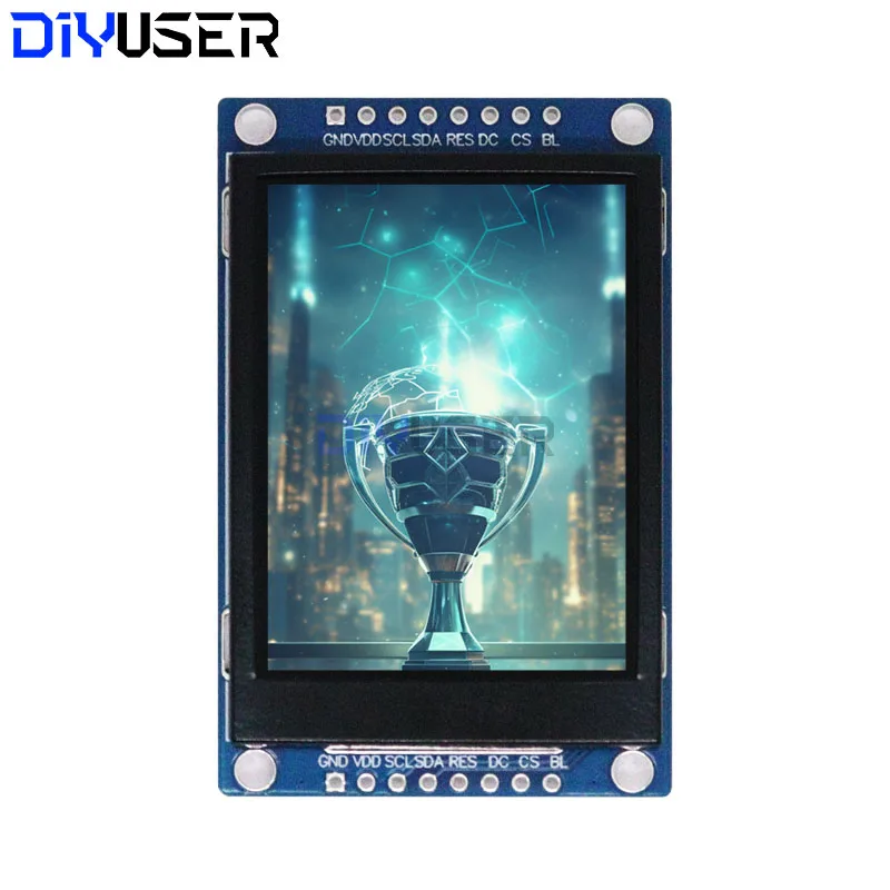 DIYUSER Módulo de pantalla LCD TFT a todo color de 2,0 pulgadas 240x320 con controlador ST7789, interfaz SPI/paralela para arduino - imagen 4