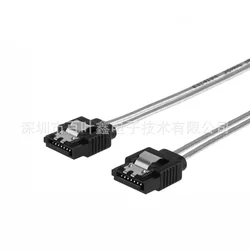 Cable SATA con conectores hembra ángulo recto pestillo bloqueo