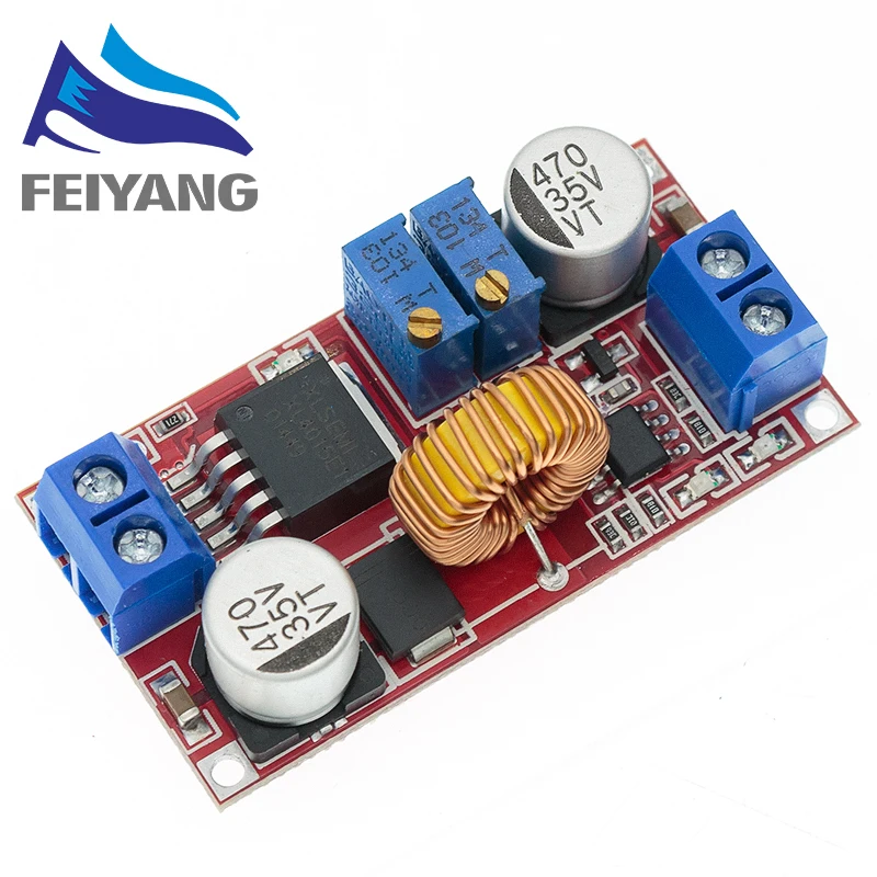 XL4015 5A DC a DC CC CV batería de litio Placa de carga reductora convertidor de potencia Led cargador de litio módulo reductor - imagen 3