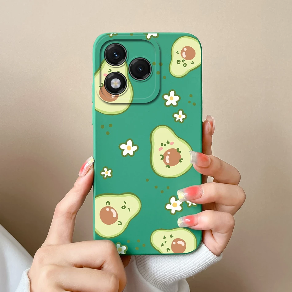 Para Honor 400 Lite funda bonita de dibujos animados suave de alta calidad carcasa de silicona líquida protección de lente Anti Choc Protector de teléfono - imagen 4