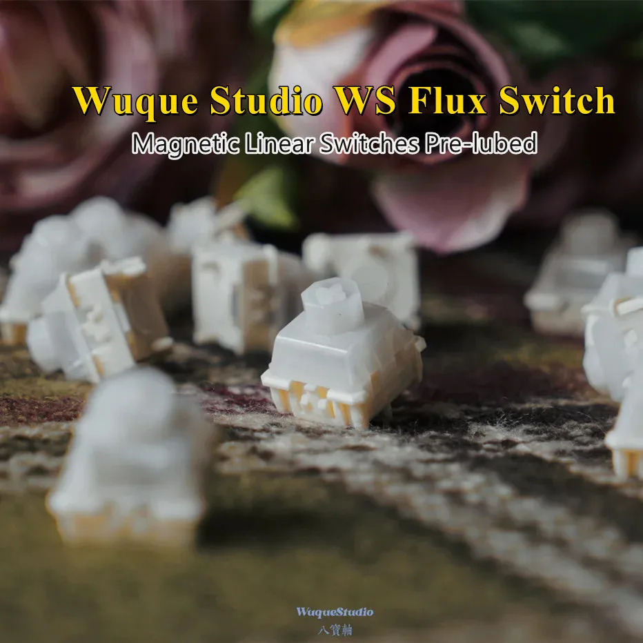 Interruptor de flujo WS Prelucubado 35gf Interruptores lineales magnéticos Interruptor de teclado prelubricado para teclado de efecto Hall (10PCS) - imagen 2