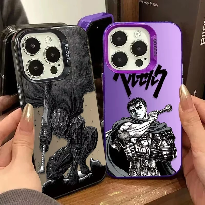 Funda de teléfono con revestimiento fresco de Anime japonés b-bererk para Samsung Galaxy A14 A15 S21 S22 S23 S24 FE Plus Ultra A25 A35 A52 A53 A54 A55 - imagen 2