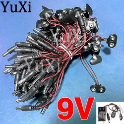 Clips batería Conector DC 5.5x2.1mm Hebilla – Rojo y Negro