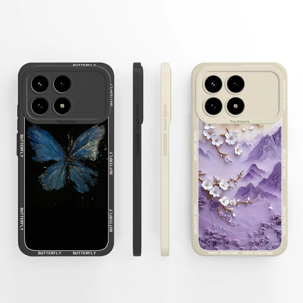 Para Xiaomi Redmi K90 Pro Max Funda de teléfono patrones de plantas abstractas Funda a prueba de golpes para Redmi K 90 Funda de silicona líquida suave Capa - imagen 2