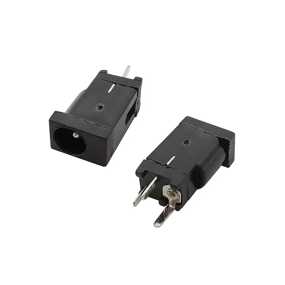 Enchufe hembra de alimentación CC, 5/10/20/50 piezas, DC002F, DC-002D, 3,5x1,3mm, 3,5x1,3mm, conector DC-002F DC002D, 180 °, Vertical