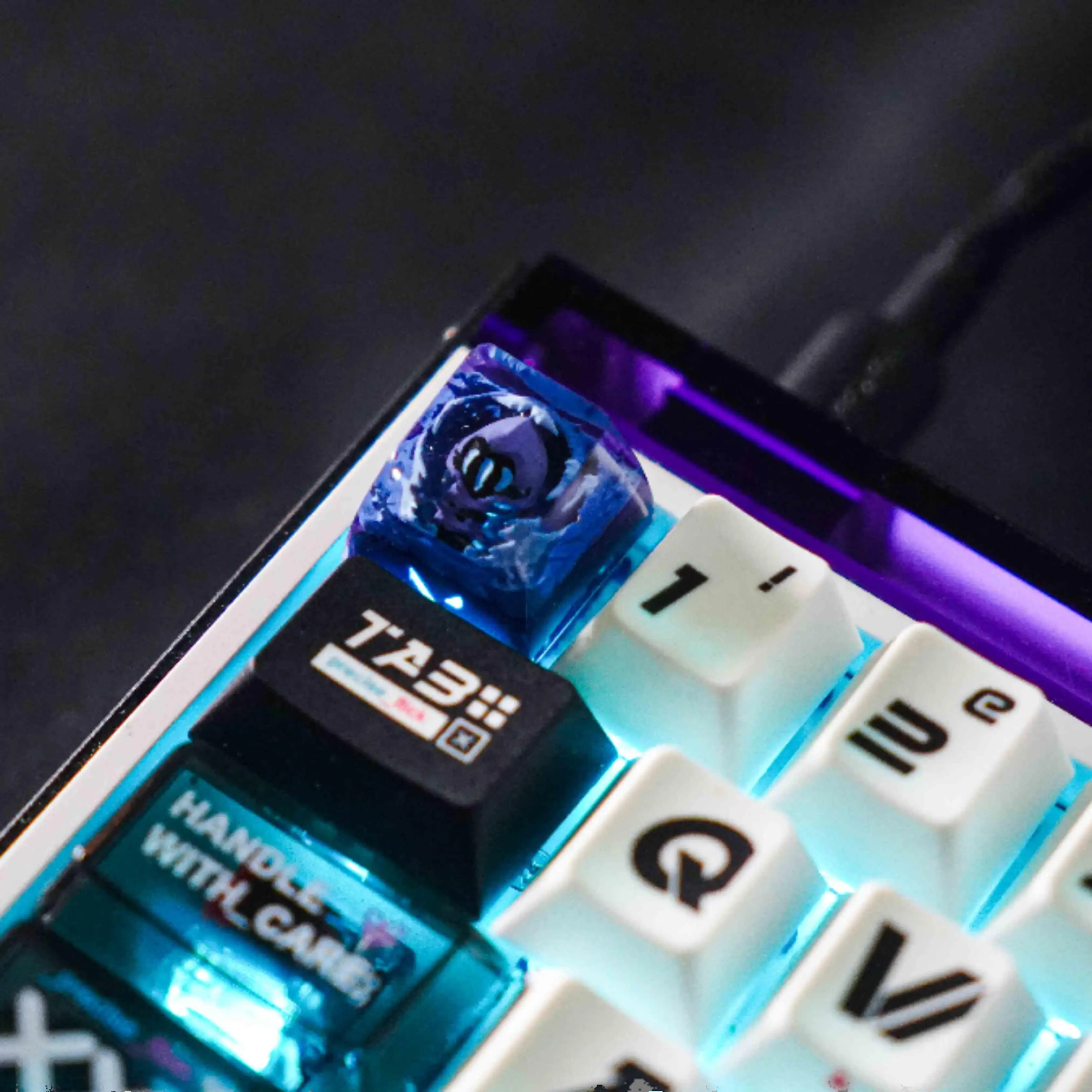 Valorant-tapas de teclas de Anime, teclas artesanales de resina 3D, teclas personalizadas hechas a mano para accesorios de teclado mecánico Sage - imagen 5