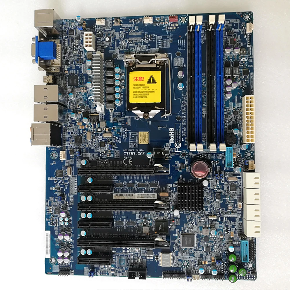 C7Z87-OCE para placa base de PC de escritorio Supermicro Single Path 4ta generación Core i3 i5 i7 Series LGA1150