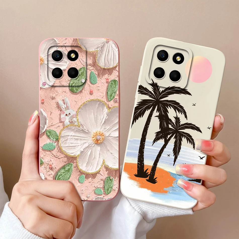 Para Honor X6 X6S X6A X6B Funda diseño de caramelo protección de cámara Funda suave de silicona líquida Funda trasera de teléfono carcasa anticaída Coque - imagen 3