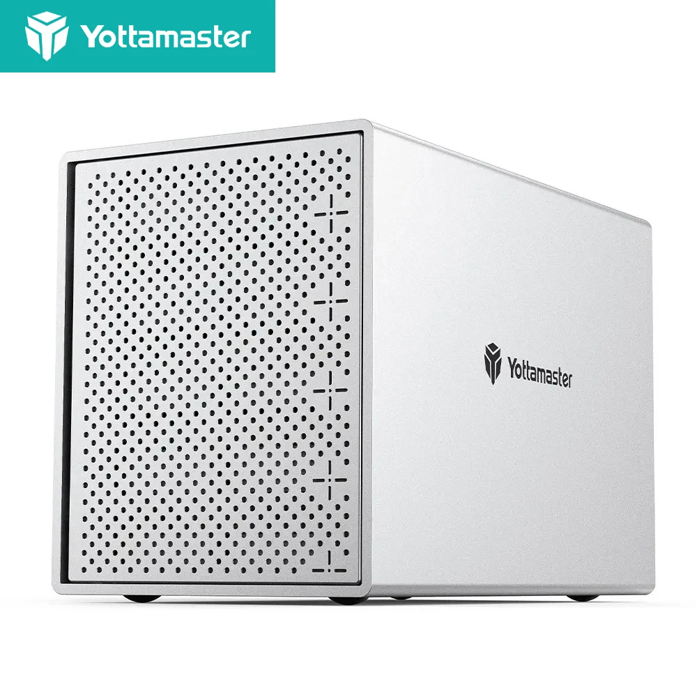 Yottamaster Caja de disco duro externo de 5 bahías CAJA HDD USB3.0 para HDD SATA de 3,5/2,5 pulgadas compatible con caja RAID de almacenamiento de 5 x 16 TB (DAS) - imagen 2