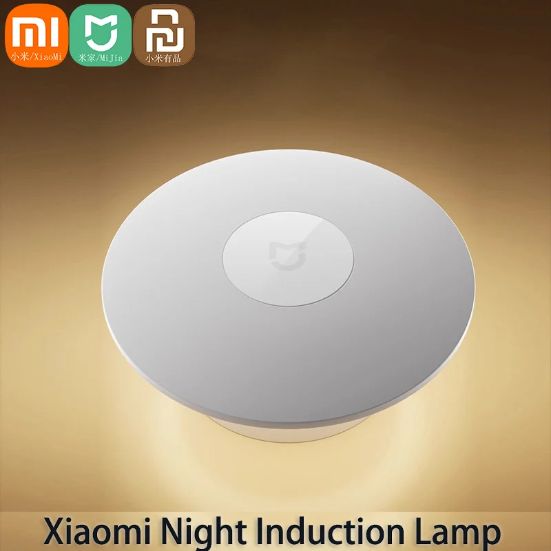Xiaomi luz de inducción nocturna recargable 3 Mijia dormitorio Sensor de movimiento brillo ajustable lámpara de noche humana