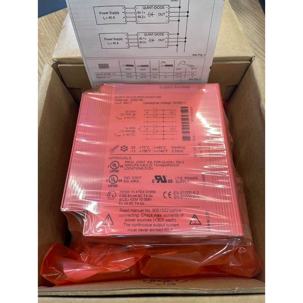 Nuevo para Phoenix 2320160   QUINT-DIODO/48DC/2X20/1X40- 2320160   Módulo de redundancia de diodos QUINT DIODE - imagen 4