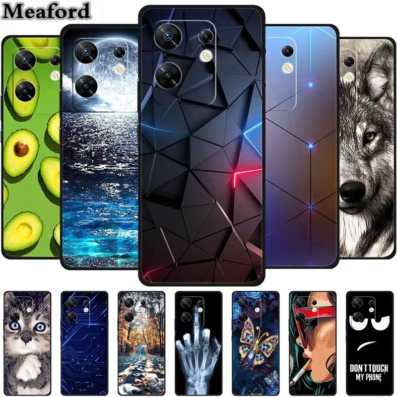 Para Infinix Zero 30 4G funda animales silicona suave TPU contraportada fundas de teléfono para Infinix Zero30 4G X6731B parachoques lobo Cool Coque