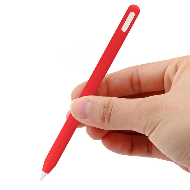 Funda ultrafina de silicona para Apple Pencil 2, cubierta cómoda de color sólido, funda ligera de 360 °, protección contra caídas - imagen 4