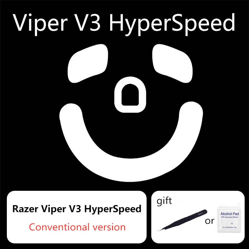 1 Juego de patines de ratón ultrafraglide para Razer Viper V3 HyperSpeed Control de frenos pies de ratón versión ICE ratones deslizan pies de PTFE - imagen 4