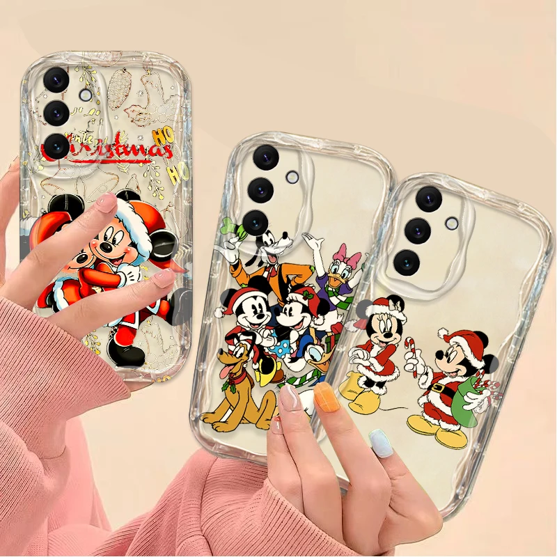 Funda navideña Mickey Minnie 3D Wave para Samsung Galaxy A54 A34 A24 A14 A13 A53 A33 A73 A23 A52 A52S A32 A22 A12 A51 A71 Funda - imagen 4