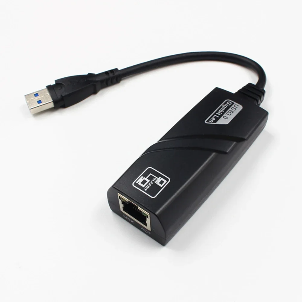 Adaptador de red USB 3,0 a Gigabit Ethernet RJ45 LAN de alta velocidad, 10/100/1000 Mbps para MacBook Air, PC, portátil, Win - imagen 2