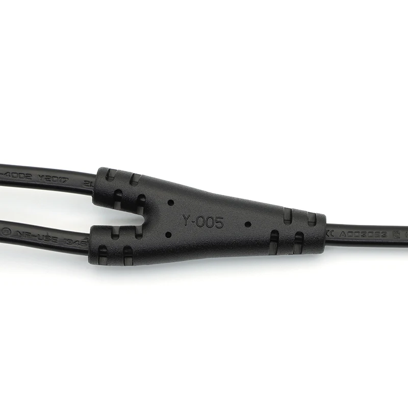 Cable de alimentación dividido IEC 320 C8 macho a 2 x C7 hembra Y de alta calidad, cable IEC de 2 pines figura 8 macho a 2 hembra de aproximadamente 30CM - imagen 5