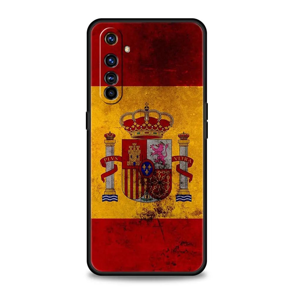 Funda de teléfono con bandera de España para Realme, 12, 11, 10, 9, 8, 5G, 7, 6, GT5, GT3, GT2 Pro Plus, C21, C11, C25, C35, GT Neo 2, 3, 3T, 5 - imagen 2
