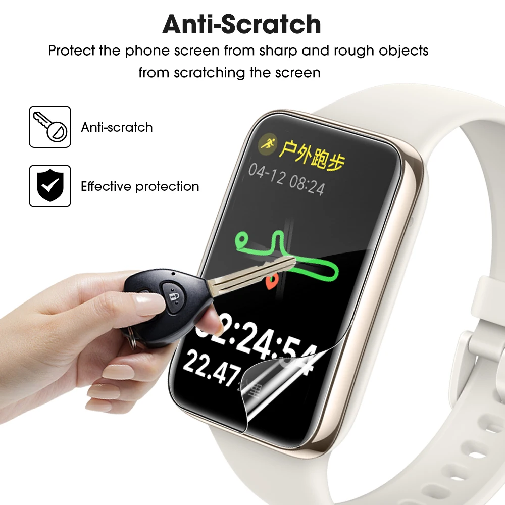 Película de hidrogel suave para Xiaomi Mi Band 7 Pro, Protector de pantalla de cubierta completa para Xiaomi Mi Band 7 Pro, no vidrio, 5 uds. - imagen 3