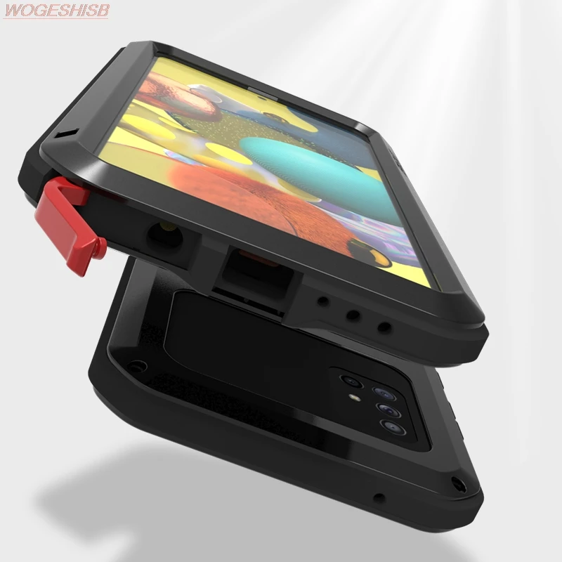 Funda de protección de tanque de Metal resistente para Samsung Galaxy A51 4G Lovemei, armadura 360 Original - imagen 4