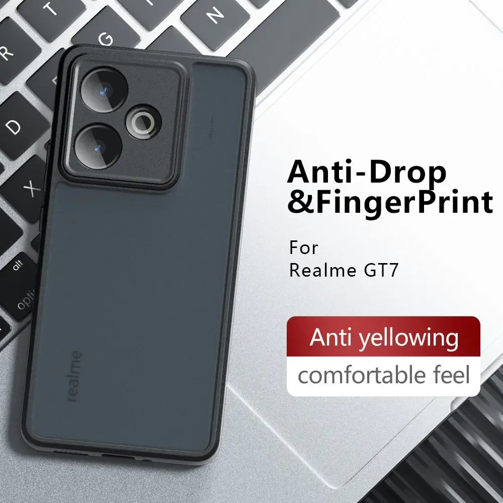 Para Realme GT7 funda para Realme GT 7 carcasa dura transparente PC suave TPU protección trasera de teléfono Fundas Realme GT7 - imagen 3