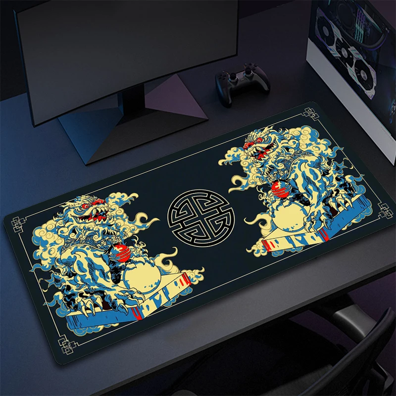 Alfombrilla de ratón de tigre para Gamer XXL, estampado HD, 90x40cm, alfombrilla de escritorio para ordenador para oficina, teclado grande, decoración de escritorio, alfombrilla de ratón para juegos - imagen 2