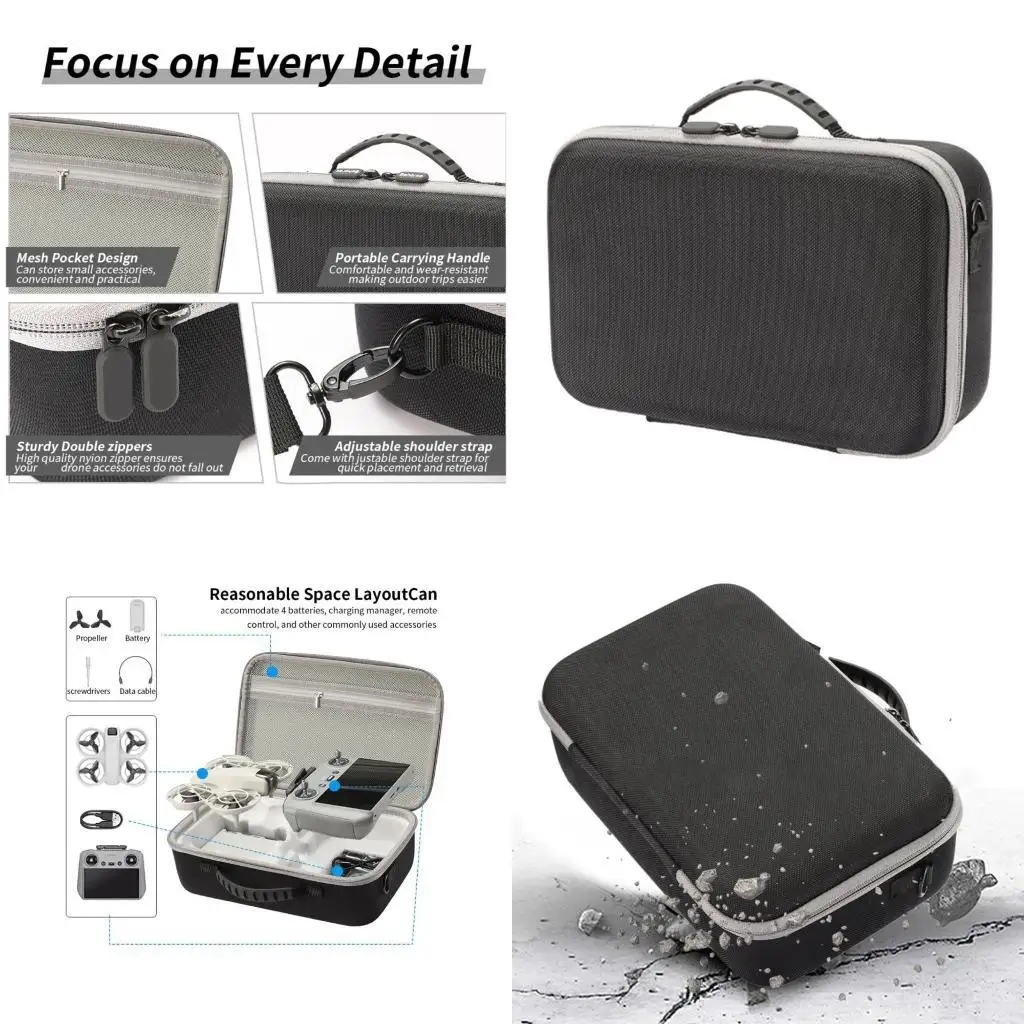 Y1UB Case Fotography Gear Bag Amorthock -Propina para bolsa almacenamiento UAV Interior suave con relleno protector