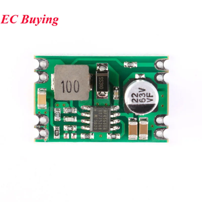 Módulo de fuente de alimentación reductor de DC-DC, placa regulada por Buck, entrada 2A, salida de 8-55V CC a CC 3,3 V/5V/9V/12V, PCB electrónico, 10 Uds./1 ud. - imagen 3