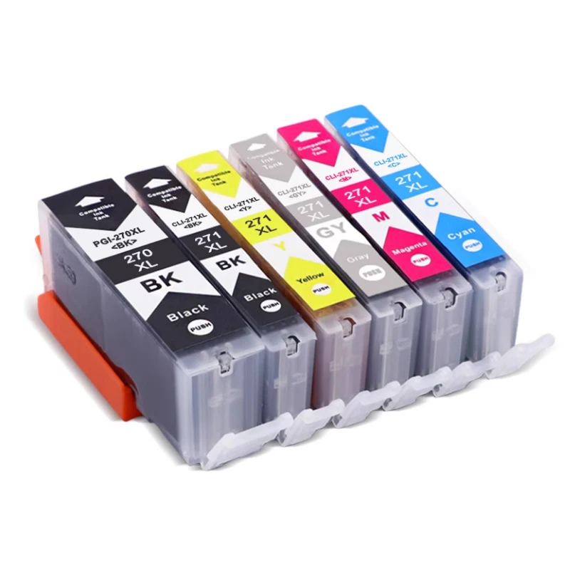 El cartucho de tinta PGI-270 CLI-271 es adecuado para el cartucho de tinta de impresora Canon MG5720 MG5721 MG7720 TS8020 TS9020 MG6822 TS5020 TS6020 - imagen 5