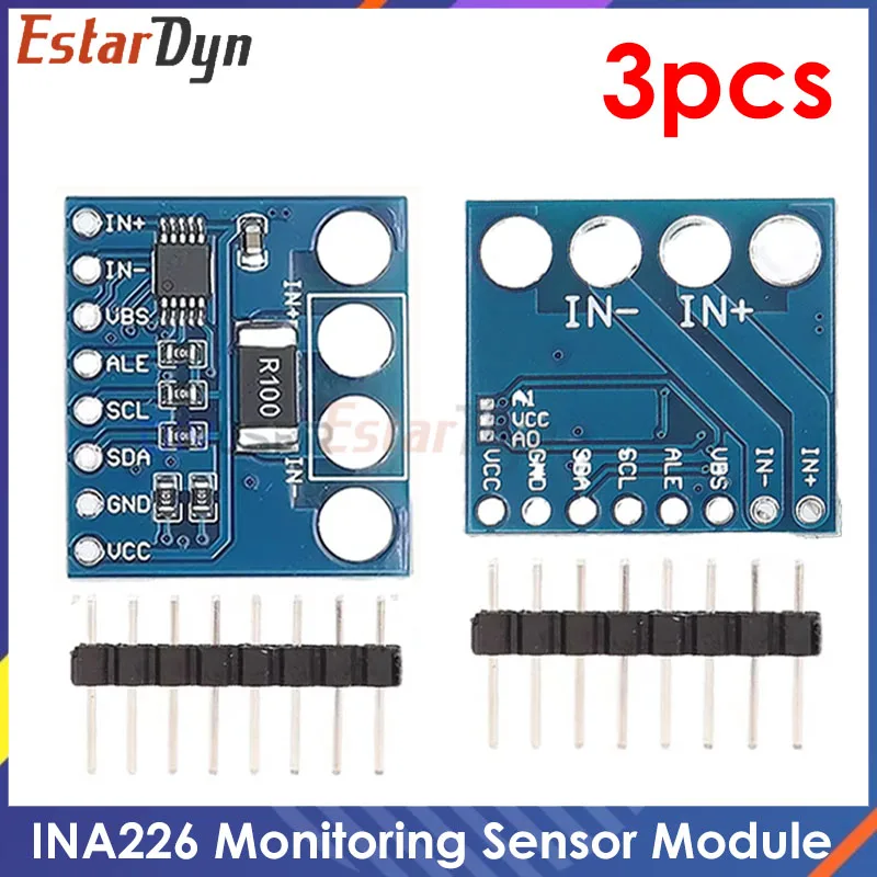 3 uds INA226 IIC I2C interfaz bidireccional módulo Sensor de monitoreo de corriente/potencia CJMCU-226