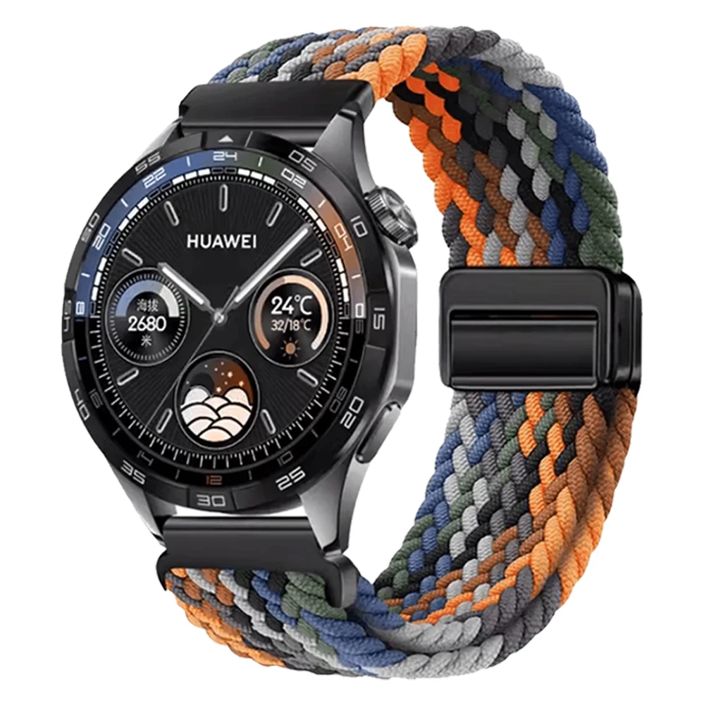 Correa de nailon con hebilla magnética, 22mm, 20mm, para Huawei Watch GT5/4 Pro, 46mm, pulsera transpirable, reloj 4 Pro GT3 GT 2 2e, banda trenzada - imagen 5