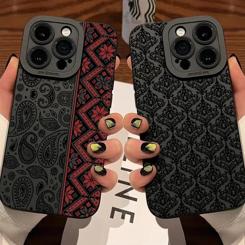 Funda de teléfono con patrón de tótem Vintage para Oppo A3x A3 A78 A59 A58 A57 A76 A17 A74 A94 A55 A54 A16 A15 A93 4G 5G, funda trasera suave de TPU