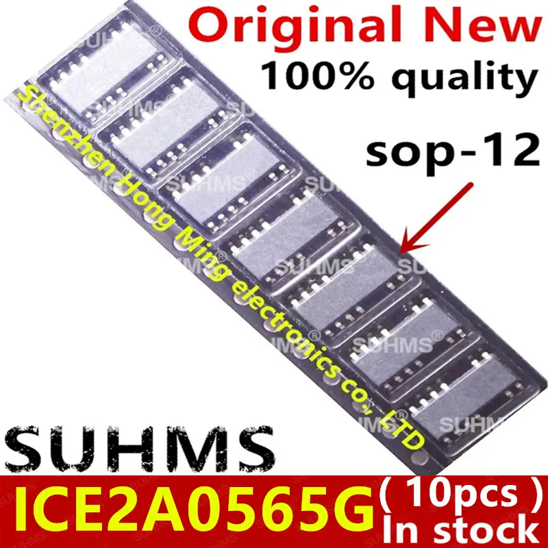 (10 piezas) 100% nuevo Chipset ICE2A0565G ICE 2A0565G ICE2A0565 sop-12