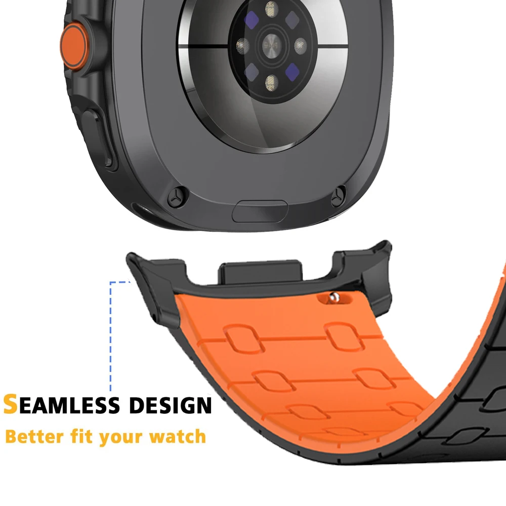 Para Samsung Galaxy Watch8 40mm 44mm Correa de silicona pulsera ajustable Correa para Galaxy Watch8 Classic 46mm pulseras magnéticas - imagen 4