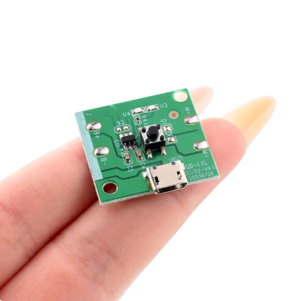 Placa de control de ventilador pequeño con carga USB, placa PCB universal a placa base, placa de ventilador móvil de mano, 1/5/10 Uds. - imagen 2