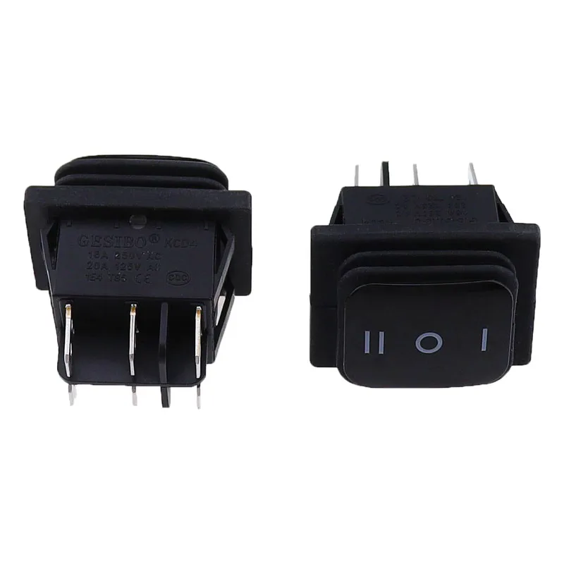 1 interruptor basculante momentáneo (encendido)-apagado-(encendido) resistente al agua de 6 pines bloqueo de 3 posiciones ON-OFF-ON DSDT - imagen 3