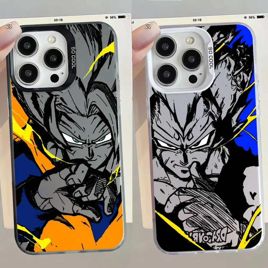Funda blanda para iPhone 16e 14 15 16 Plus 11 12 13 Pro Max Anime Japón DBZ