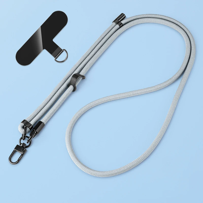 Cordón cruzado largo para teléfono, correa de muñeca antipérdida con Clip, ajustable, Universal, 7mm - imagen 5