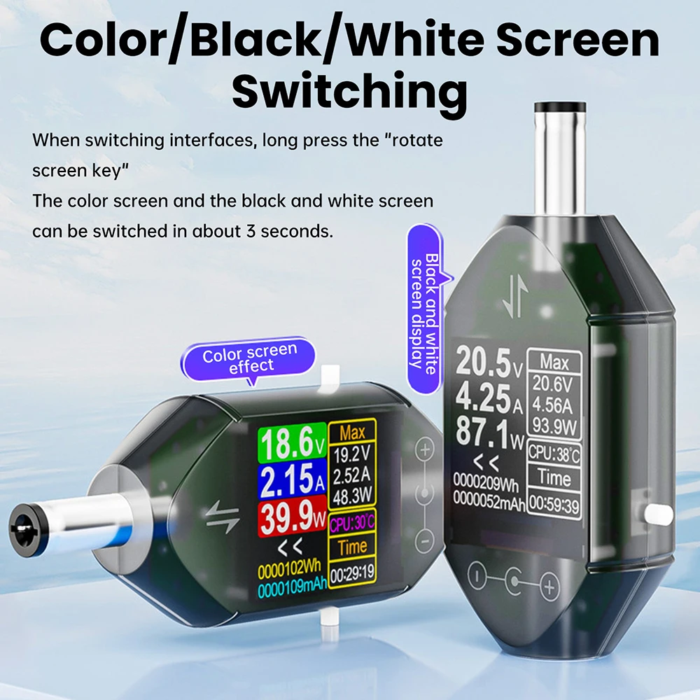 Probador de interfaz DT550 DC5.5 * 2,5 DC 4,5-50V 0-6A probador de corriente de voltaje de alta precisión voltímetro Digital amperímetro medidor de potencia - imagen 2