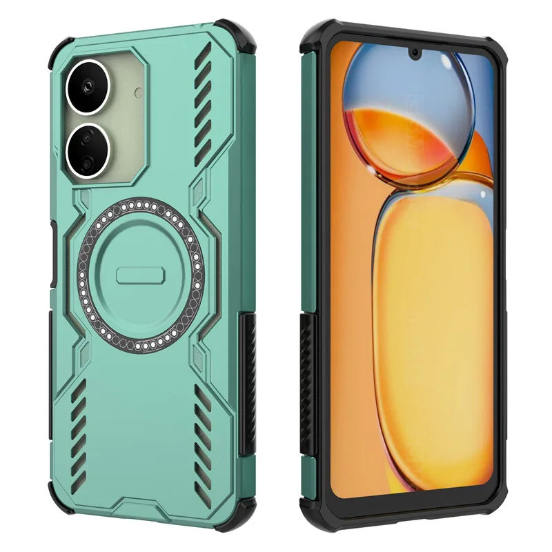 Para Xiaomi Redmi 13C Funda Redmi 13C Funda disipación de calor carga inalámbrica magnética Fundas protectoras para teléfono en Redmi 13C Funda - imagen 5