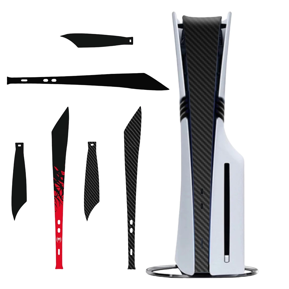 Pegatina de piel para consola PS5 Pro, cubierta antipolvo con tema, antiarañazos, protector de vinilo PCV, pegatina protectora de piel media - imagen 2