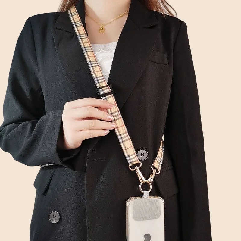 Cordón cruzado largo para teléfono móvil, correa ajustable antipérdida para iPone 13, 15, Samsung, Xiaomi, Huawei, llavero - imagen 4