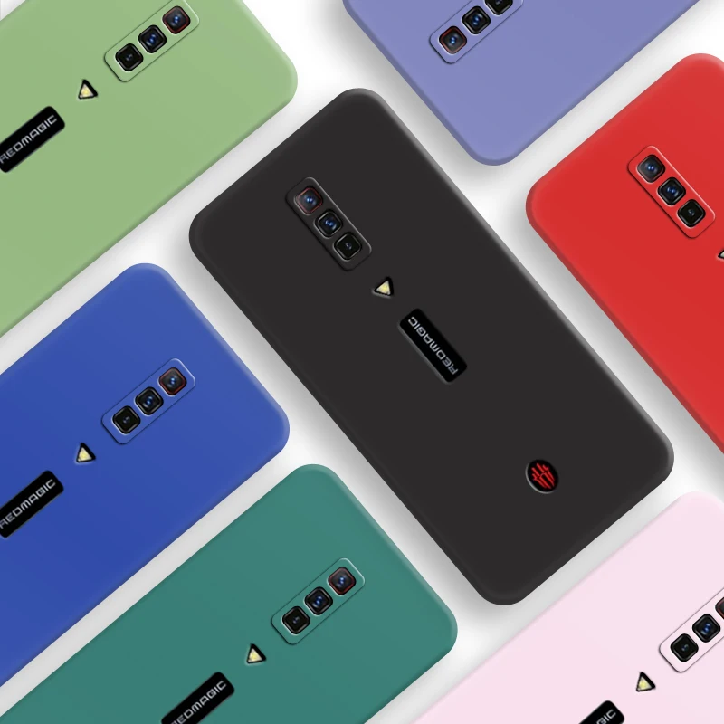 Funda de silicona líquida para Nubia RedMagic 6S Pro 5G, carcasa Original de goma de 6,8 pulgadas para Red Magic 6, funda para RedMagic 6 6S Pro