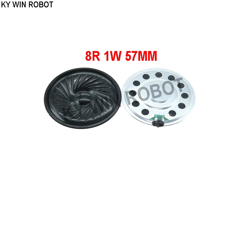 Altavoz ultradelgado de 8 ohmios, 1 W, 8R, diámetro de 57MM, 5,7 CM, grosor de 8,5 MM, 2 unids/lote, nuevo