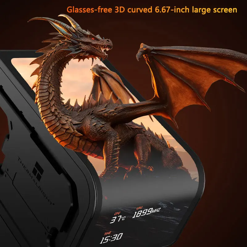 Thermalright WONDER VISION 360 UB todo en uno 360MM enfriador de agua 6,67 pulgadas AMOLED LCD 2K 60HZ pantalla curva ojo desnudo visión 3D - imagen 3