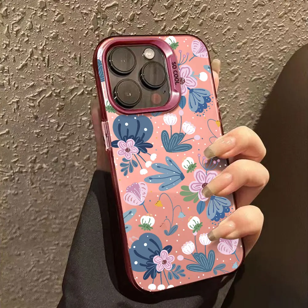 Funda de lujo con flores para Samsung Galaxy A55 A15 A54 A35 A25 A34 A14 A53 A33 A23 5G A24 A14 A23 Jump3, funda a prueba de golpes - imagen 4