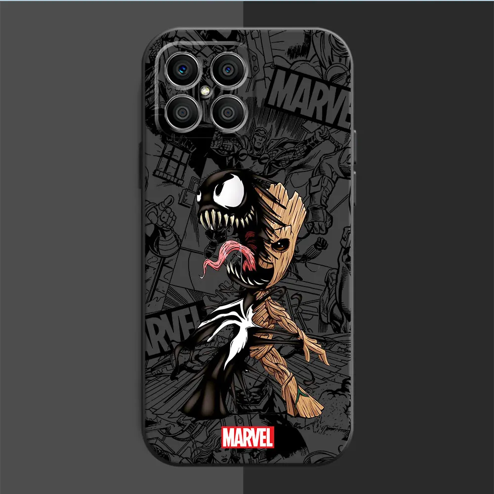 Funda de silicona para Honor Magic4 Magic5 Pro 70 90 Lite X7 X6 4G 20 X8a 4G X9a 5G 8X X8 X6a 4G 70 bolsa Marvel Groot Baby - imagen 3