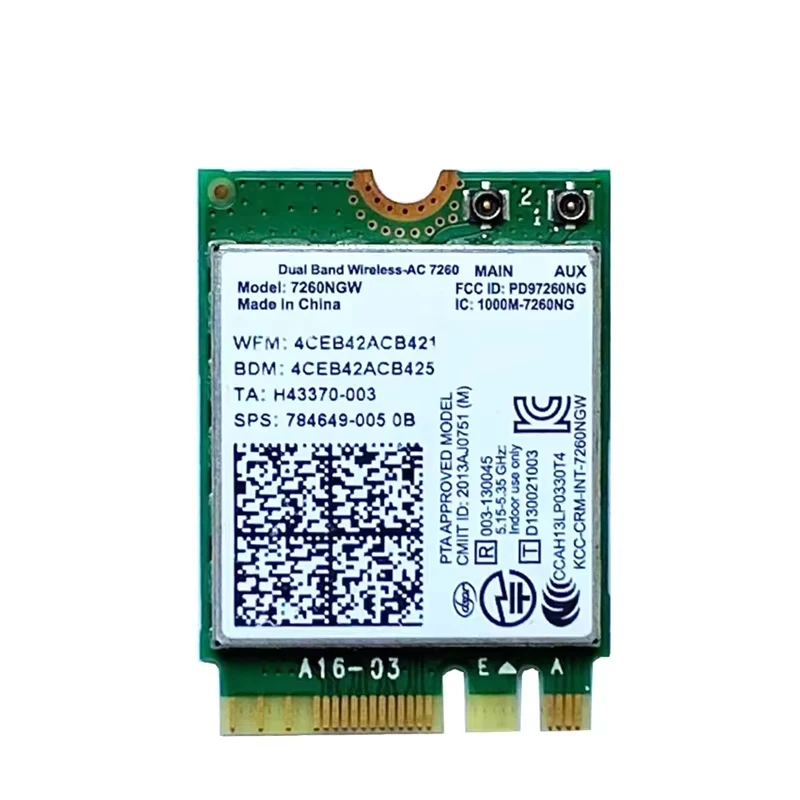 7260AC Bluetooth 4,0 WiFi tarjeta de red inalámbrica NGFF M.2 Wifi Dongle 802.11AC banda Dual 2,4G 5G para ordenador portátil 7260 7260NGW - imagen 4