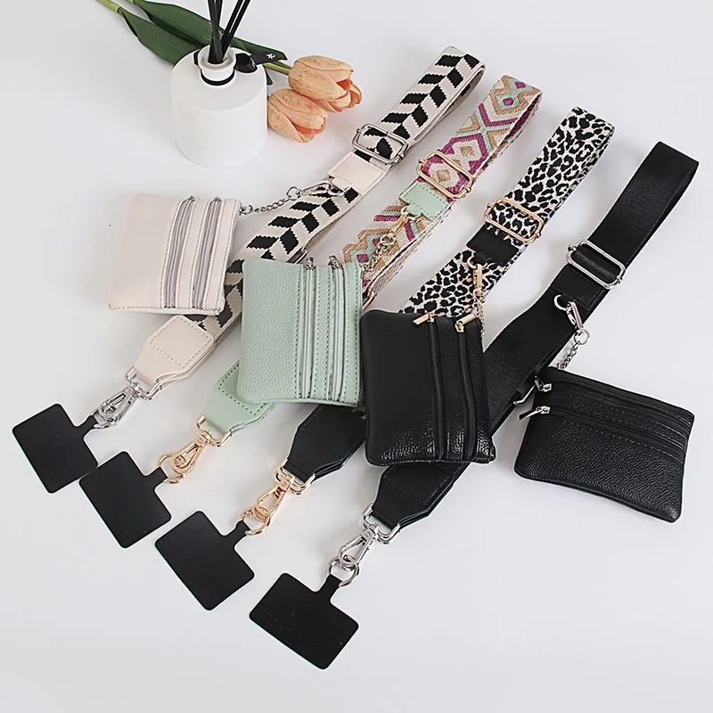 Cordón horizontal ajustable largo para teléfono móvil: colgante antipérdida para funda de teléfono con billetera con cremallera, adecuado para bolsos y H de mujer - imagen 4
